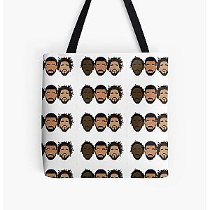 Drake, J Cole, Kendrick Lamar Hoodie All Over Print Tote Bag RB1312